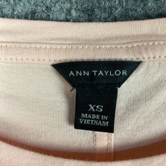 Ann Taylor T-Shirt Women's XS Short Sleeve 100% Pima Cotton Extra Small - Picture 3 of 8